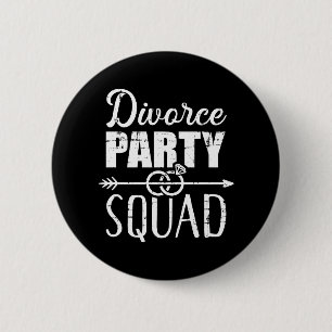 Badge Rond 5 Cm Équipe de la fête de divorce