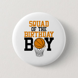 Badge Rond 5 Cm Équipe De L'Anniversaire Garçon Sketll Famille Ann