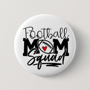 Badge Rond 5 Cm Équipe de maman de football