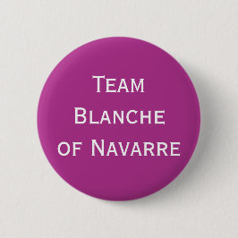 Badge Rond 5 Cm Équipe de Navarre Blanche