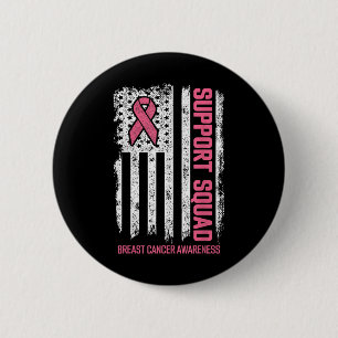 Badge Rond 5 Cm Équipe de soutien au cancer du sein Prix du cancer