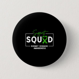 Badge Rond 5 Cm Équipe de soutien mois de la sensibilisation à la 