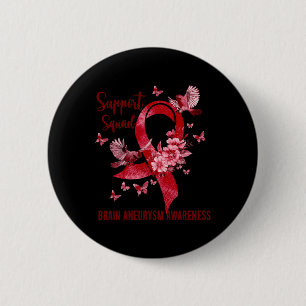 Badge Rond 5 Cm Équipe de soutien Sensibilisation à l'anévrisme cé