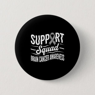 Badge Rond 5 Cm Équipe de soutien, sensibilisation aux tumeurs cér