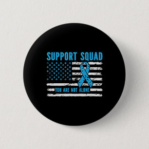 Badge Rond 5 Cm Équipe de soutien Vous n'êtes pas seul