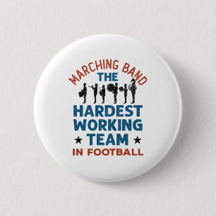Badge Rond 5 Cm Équipe de travail la plus difficile de la bande d