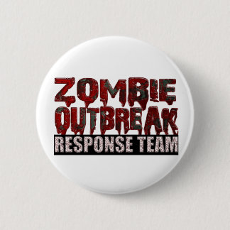 Badge Rond 5 Cm Équipe d'intervention en cas d'éclosion de zombie