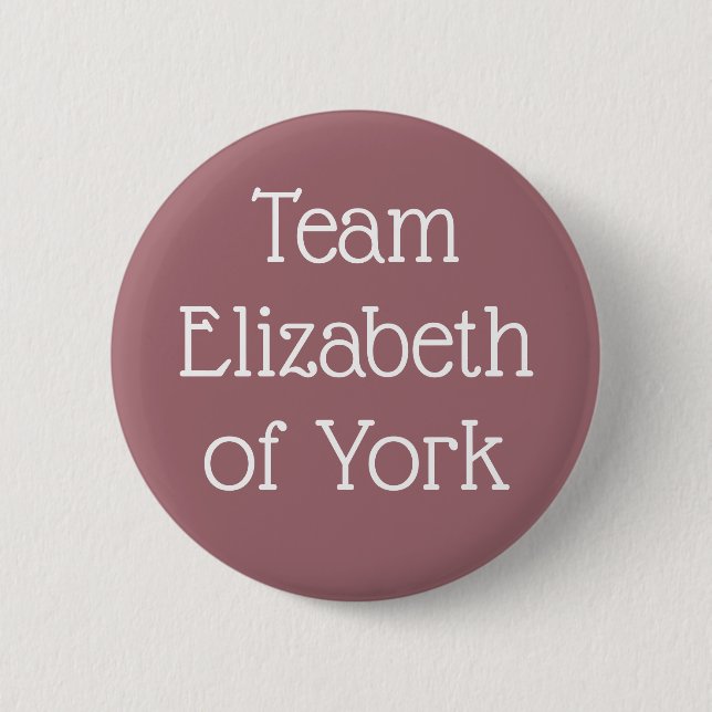 Badge Rond 5 Cm Équipe Elizabeth de York (Devant)