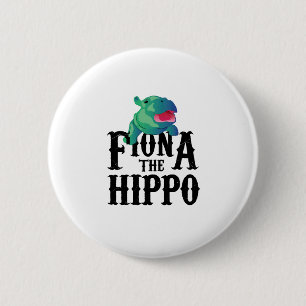 Badge Rond 5 Cm Équipe Fiona l'amour Hippopotamuss d'hippopotame