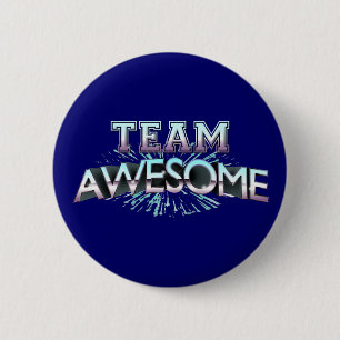 Badge Rond 5 Cm Équipe impressionnante