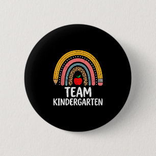 Badge Rond 5 Cm Équipe jardin d'enfants boho crayon arc-en-ciel k