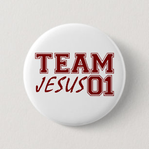 Badge Rond 5 Cm Équipe Jésus