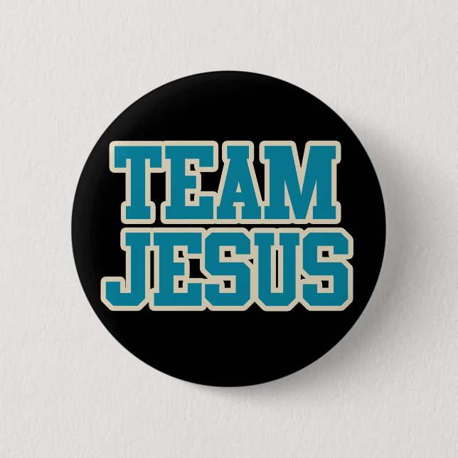Badge Rond 5 Cm Équipe Jésus (Devant)