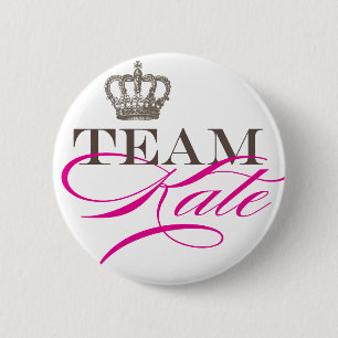 Badge Rond 5 Cm Équipe Kate   le mariage royal