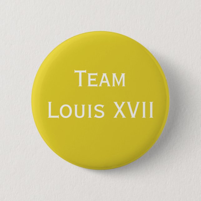 Badge Rond 5 Cm Équipe Louis XVII (Devant)