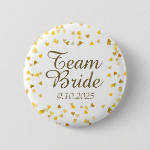Badge Rond 5 Cm Équipe Mariée / Marié