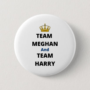 Badge Rond 5 Cm Équipe Meghan et Équipe Harry