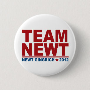 Badge Rond 5 Cm Équipe Newt Gingrich 2012