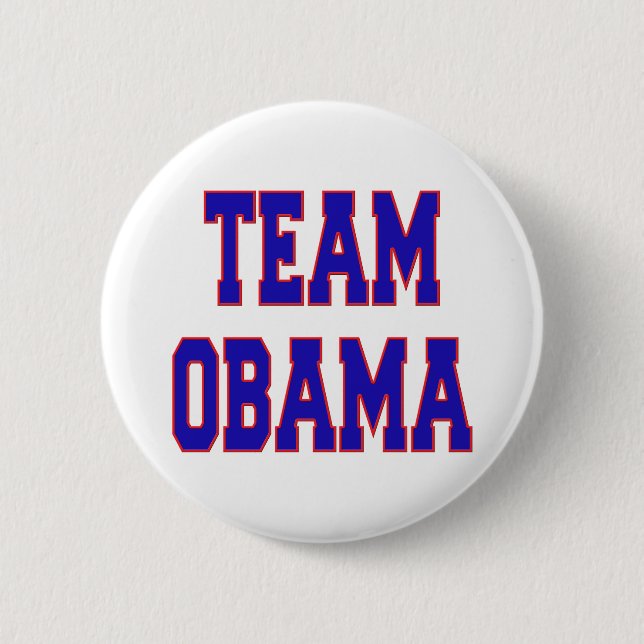 BADGE ROND 5 CM ÉQUIPE OBAMA (Devant)