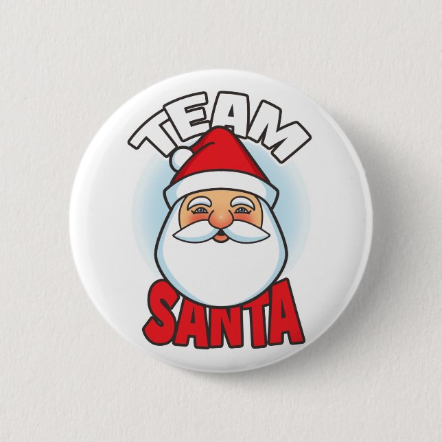 Badge Rond 5 Cm Équipe Père Noël (Devant)