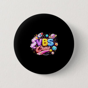 Badge Rond 5 Cm équipe Vbs vacances école biblique religieuse