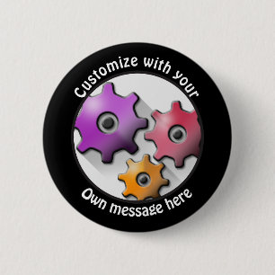 Badge Rond 5 Cm Équipements texte personnalisés