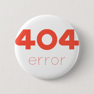Badge Rond 5 Cm Erreur 404