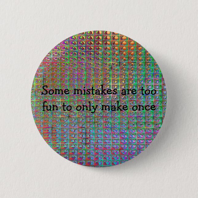 Badge Rond 5 Cm erreurs d'amusement (Devant)