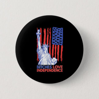 Badge Rond 5 Cm Es Love Independence 4 juillet Drôle Us