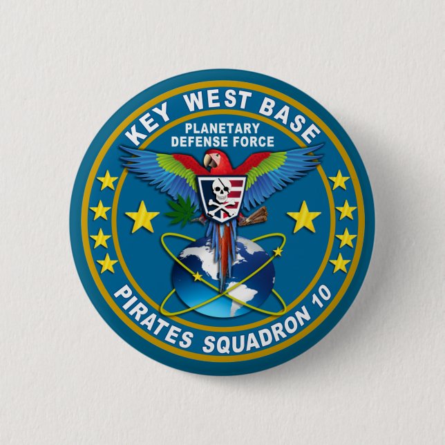 Badge Rond 5 Cm Escadron de Pirates (Devant)