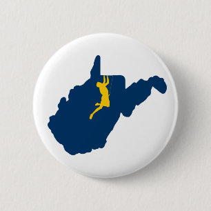 Badge Rond 5 Cm Escalade en Virginie occidentale