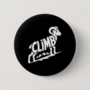 Badge Rond 5 Cm Escalade - Escalade de rochers et bloc Bighorn Ram