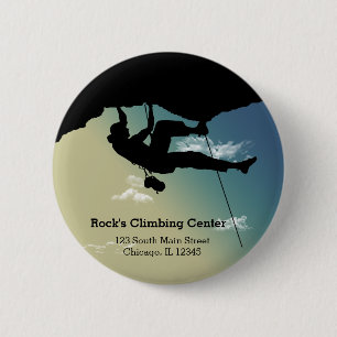 Badge Rond 5 Cm Escalade rocheuse