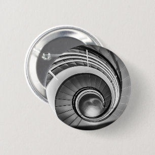 Badge Rond 5 Cm Escalier circulaire BW