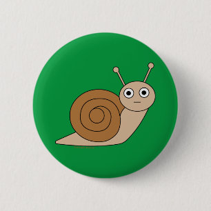 Badge Rond 5 Cm Escargot