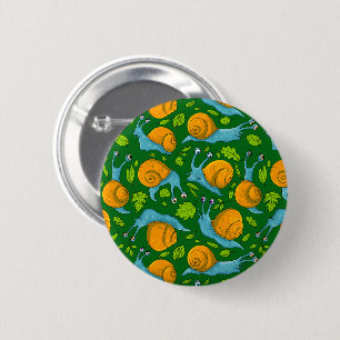 Badge Rond 5 Cm Escargots d'été