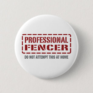 Badge Rond 5 Cm Escrimeur professionnel