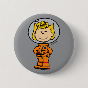Badge Rond 5 Cm ESPACE   Sally Astronaut