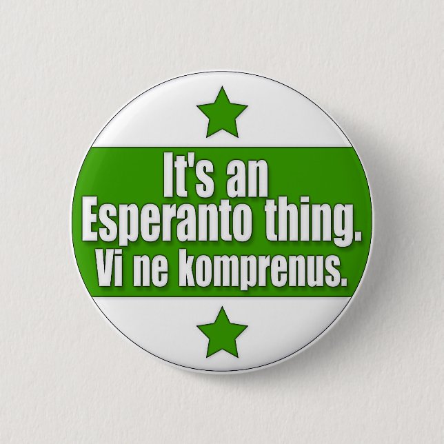 Badge Rond 5 Cm EsperantoThing (Devant)
