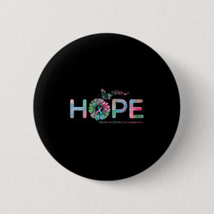 Badge Rond 5 Cm Espère Papillon Métastatique Sensibilisation au ca