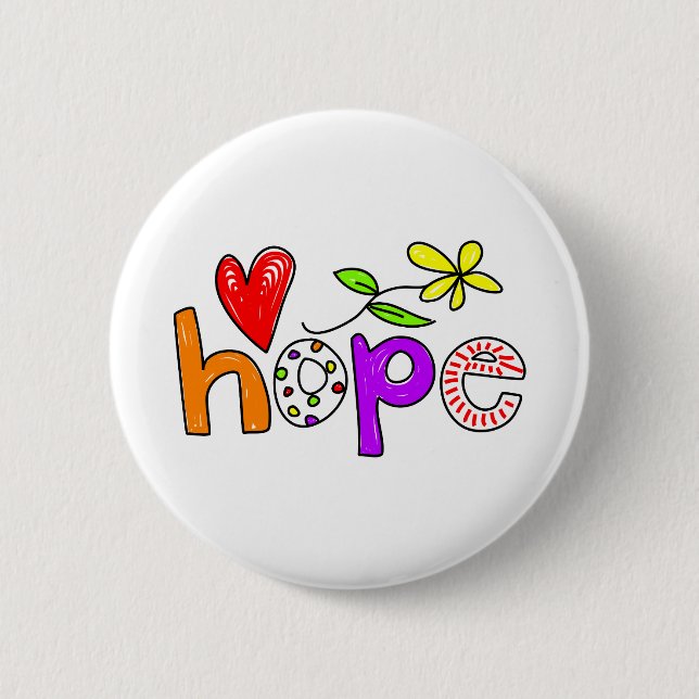 Badge Rond 5 Cm Espoir (Devant)