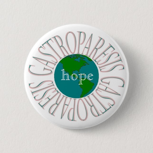 Badge Rond 5 Cm Espoir de gastroparésie (Devant)
