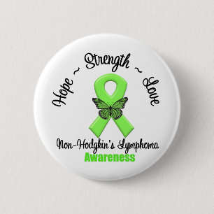 Badge Rond 5 Cm Espoir de lymphome non Hodgkinien