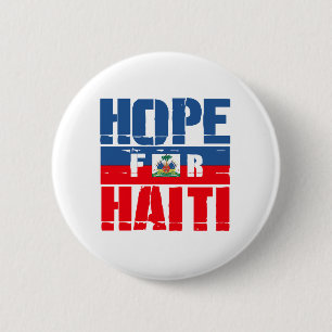 Badge Rond 5 Cm Espoir le Haïti