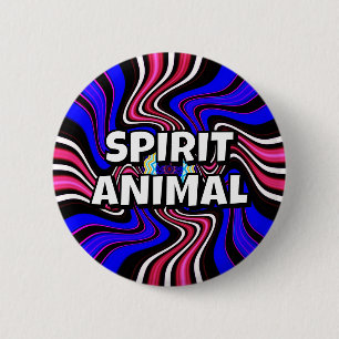 BADGE ROND 5 CM ESPRIT ANIMAL
