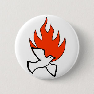 Badge Rond 5 Cm esprit et feu