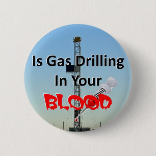 Badge Rond 5 Cm Est le gaz dans votre sang