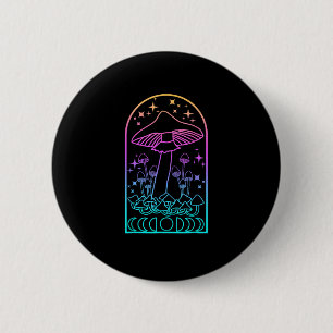 Badge Rond 5 Cm Esthétique Cottagecore Goblincore Champignon Acadé