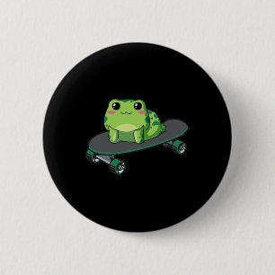 Badge Rond 5 Cm Esthétique Cottagecore Kawaii Grenouille de Skateb