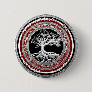 BADGE ROND 5 CM ET DANS L'AMOUR-PROPRE D'ARCADIE